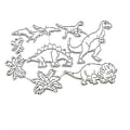 Miniatyrbillede 1 af 5: Dinosaur Metal Skærestencils DIY Scrapbooking Album Papirkort Skabelon Form Prægning Dekoration