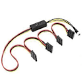 Pikkukuva 1 / 5: Uros DC5.5x2.5 - Sata Naarasliitin Virtajohto 12V5A DC5525 - 5V Kiintolevyn Virtajohto One for four
