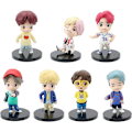 Miniatyrbild 1 av 5: 7-delad BTS Mini Idol Lyxig Karaktärsspelset Tårta Topp BTS Pojke
