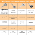 Miniatyrbillede 3 af 5: Automoness Manuel Juicer, Enkelt Tryk Citron Juicer, Tung