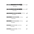 Miniatyrbilde 2 av 5: Glass Drill Bits, Tile Drill Bits, 10 Pieces Glass Drill Bits, Gl