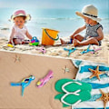 Miniatyrbild 5 av 5: Strandhandduksfästen, stora plastklämmor för handdukar och kläder på stranden