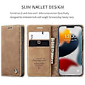 Miniatyrbillede 3 af 5: CaseMe-013 Læder Etui Til iPhone 13 Til iPhone 13 Brown