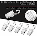 Miniatyrbild 3 av 5: 25-pack Gardinklämmor Metall Draperiklämmor med Duschdraperikrok