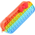Miniatyrbild 1 av 5: Pop It Pennfodral för Flickor Popper Fidget Pennfodral Pennfodral Pennfodral Enkel Stationär Väska Kosmetisk Väska Söta Myntväskor Plånböcker Hantverksväskor 3C Produktförvaringsväska (Regnbåge)