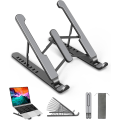 Miniatyrbillede 1 af 5: Sort - Bærbar computerstand, justerbar bærbar computerstand, lavet af plast, n