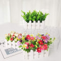 Miniatyrbild 4 av 5: Konstgjorda blommor i kruka, konstgjorda blommor konstgjord växt Y