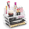 Miniatyrbillede 2 af 5: Sort kosmetik- og smykkeskrin 23,5 * 14,5 * 18,5 cm, med