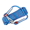 Miniatyrbillede 1 af 5: Udendørs nylon klatre- og redningsreb (8mm 15m dobbelthake; blå)