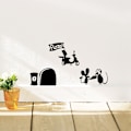 Miniatyrbild 3 av 3: Väggdekaler Mus Hål Kreativa Strömbrytar dekaler överförbara b