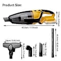 Miniatyrbilde 2 av 5: Trådløs støvsuger kompatibel med Dewalt 20V batteri (kun verktøy) Håndholdt støvsuger for gulvtepper