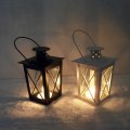 Miniatyrbillede 1 af 5: 2 stk. Sort Jord/Hængende Glaslanterne, Bærbar Glaslanterne,