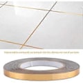 Pikkukuva 3 / 5: Metallisoitu Mylar-teippi Laattojen Saumatarra 1CMX50M Lattiatarra (Kulta)(2CM*50Mkulta)