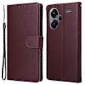 Pikkukuva 1 / 5: Xiaomi Redmi Note 13 Pro+ 5G -kotelo PU-nahkatelineellä ja 3 korttipaikalla Style A