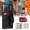 Miniatyrbillede 5 af 5: Designet til Samsung Galaxy Note 20 5G Wallet Case med justerbar håndledsrem, støttefod, PU-læder, kreditkortholder, stødsikker, hybrid, robust beskyttelse