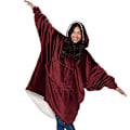 Miniatyrbillede 4 af 4: Oversized Microfiber Sherpa Bærbar Blanket, Set På Shark Tank, One Size Passer Alle.