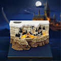Miniatyrbillede 4 af 5: Tidstykke Kalender, 2025 Skrivebords Kalender Memo Pad, 3D Magic Castle Tidstykke Notesblok med Lys