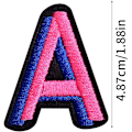 Miniatyrbillede 2 af 5: 52 stk. Broderede Strygemærker Alfabet Mærker Applikation A-Z