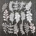 Miniatyrbillede 3 af 5: Grener Blade Metal Skærestencils DIY Scrapbooking Album Papirkort Skabelon Form Prægning Håndværk Dekoration
