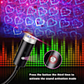 Miniatyrbilde 4 av 5: (Blå&Rød) USB Stjerne Nattlys, 9 Funksjonelle Moduser | 21 Belysning