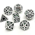 Miniatyrbillede 3 af 5: 7 stk./pakke Polyhedral Zinklegering til Drageskæl DnD RPG Brætspil Terninger (09) 9