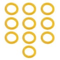 Pikkukuva 1 / 5: 10 kpl Puolanlangoittimen kumirenkaat Ulkohalkaisija 4 cm / 1,57 tuumaa Kitkapyörän rengasrenkaat Puolanlangoittimen renkaat Keltainen Yellow