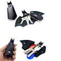 Miniatyrbillede 2 af 5: Mænds nøglering, 1 Batman nøglering i kunstlæder, Unisex nøglering