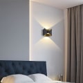 Miniatyrbillede 5 af 5: LED indendørs og udendørs vandtæt væglampe sort 98 * 90mm