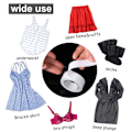 Miniatyrbillede 4 af 4: （4 ruller） 16 fod dobbeltsidet fashion body tape, skønhedstape, C