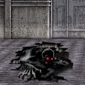 Pikkukuva 3 / 5: Halloween-seinäkoriste 3D-haamukahvan lattia-seinäkattotarrat Pe