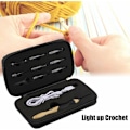 Miniatyrbild 3 av 5: 1 set svart LED-virknålset, 9 i 1 USB-uppladdningsbar lysande