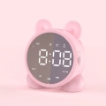 Miniatyrbilde 4 av 4: 1 stk rosa digital alarmklokke, barnas smarte klokke med LED-dis