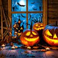 Pikkukuva 5 / 5: 8 arkin Halloween-ikkunatarrat, kaksipuoliset pelottavat irrotettavat W