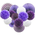 Miniatyrbilde 1 av 5: Mauve 14-pakks stoffhengere for fester, bryllup, bursdager, C
