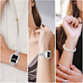 Miniatyrbild 5 av 5: Glitterrem med fodral till Apple Watch Series 7 SE 6 5 4 45/41/4