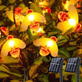 Pikkukuva 1 / 5: [2 Pakkaus - 50LED] Aurinkopanelivalot Ulkotiloihin, 7m Mehiläisvalot