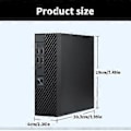 Pikkukuva 3 / 5: Teollisuuden ohjaus M10 Mini-ITX HTPC-kotelo Helppokäyttöinen PC-kotelo ITX-tietokonekotelo 4 USB-liitännällä toimisto- ja kotikäyttöön
