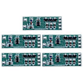 Miniatyrbild 1 av 5: 5 st 3-12V Blinkande LED-ljusmodul Röd Blå Par Blinkande Lämplig för Bilmodell Cykel Elektrisk