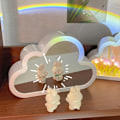 Miniatyrbillede 2 af 5: 1 stk. Pink LED Cloud Lampe Tulipan Lampe, Clouds Tulipan Natlampe med