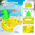 Miniatyrbilde 2 av 5: Ananas oppblåsbar bassengflyter, oppblåsbar bassengflyterstol, Fl
