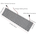 Pikkukuva 2 / 5: LED Phantom Pixel -näyttö WS2812, DC5V, 32 * 8cm ohjelmoitava RGB
