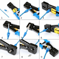 Miniatyrbilde 4 av 5: RJ45-krimpverktøy for standard RJ45/RJ12-kontakter og terminaler
