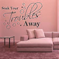 Pikkukuva 5 / 5: Soak All Your Troubles Away Kylpyhuoneen seinätarrat Koti Huone Tapetti Flye254271