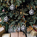Pikkukuva 3 / 5: 16 kpl Buffalo Plaid -kangaspallot - 1,96 tuuman pienet joulukoristeet