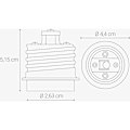 Pikkukuva 2 / 5: 4x Sovitinadapteri - E40 E27-kantamuunnin - E27-kantainen lamppupidike H