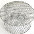 Miniatyrbilde 4 av 5: Rustfritt Stål Gryteholder Grillrist Mesh Pads Bærbar Utendørs Vedstativ Campingovn Tilbehør 20cm 20cm