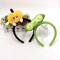 Miniatyrbild 4 av 5: Unikt Tecknat Hårband Mjukt Tyg Hårprydnad Huvudbonader Perfekt För Vardagsbruk Temafester Eller Festivaloutfits pumpkin headband