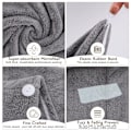 Miniatyrbild 5 av 5: 3-pack Mikrofiber Hårscarf Wraps Superabsorberande Twist Bandana