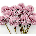 Miniatyrbillede 5 af 5: Nirvana Kunstige Chrysanthemum Kugleblomster med Stængler, Silke Hortensia Arrangement Buket, Kunstige Blomster til Hjemmet, Kontoret, Cafeen, Festen og Brylluppet