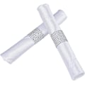 Miniatyrbillede 4 af 5: 50 stk. Sølv Rhinestone Bånd Servietringe Bling Pynt til
